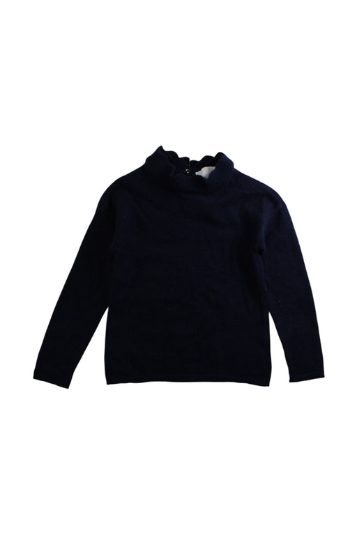 A Black Knit Sweaters from Jacadi in size 6T for girl. (Front View)