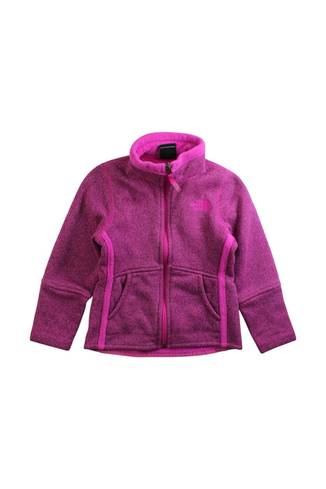 A Pink Lightweight Jackets from The North Face in size 5T for girl. (Front View)