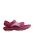 A Pink Sandals from Teva in size 4T for girl. (Front View)