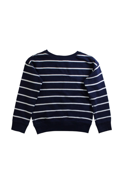 A Navy Crewneck Sweatshirts from Polo Ralph Lauren in size 5T for neutral. (Back View)