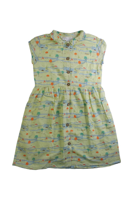 A Multicolour Sleeveless Dresses from Chateau de Sable in size 6T for girl. (Front View)
