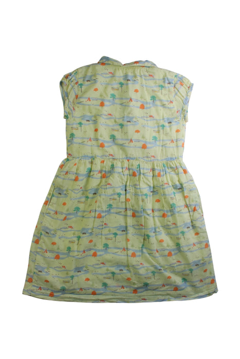 A Multicolour Sleeveless Dresses from Chateau de Sable in size 6T for girl. (Back View)