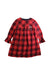 A Red Long Sleeve Dresses from Nanos in size 8Y for girl. (Front View)