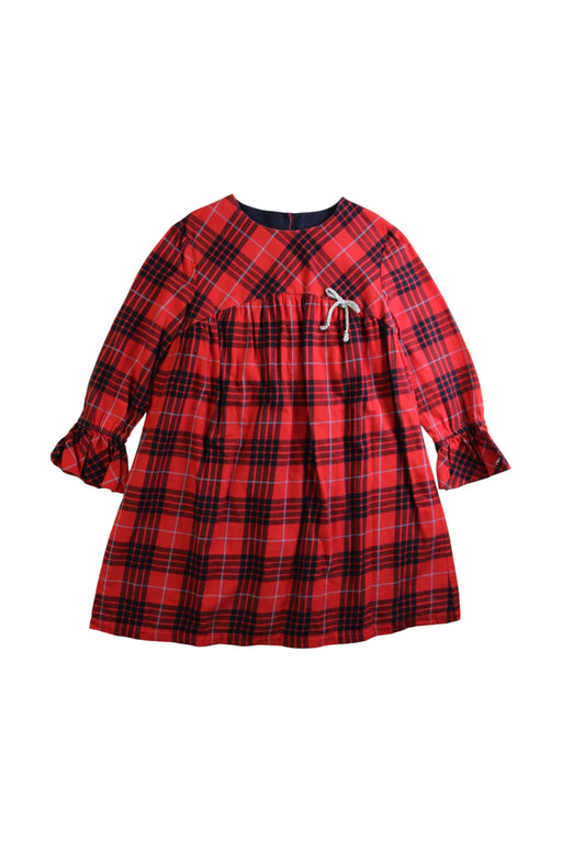 A Red Long Sleeve Dresses from Nanos in size 8Y for girl. (Front View)