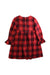 A Red Long Sleeve Dresses from Nanos in size 8Y for girl. (Back View)