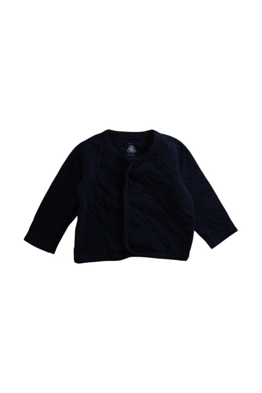 A Navy Cardigans from Petit Bateau in size 12-18M for neutral. (Front View)