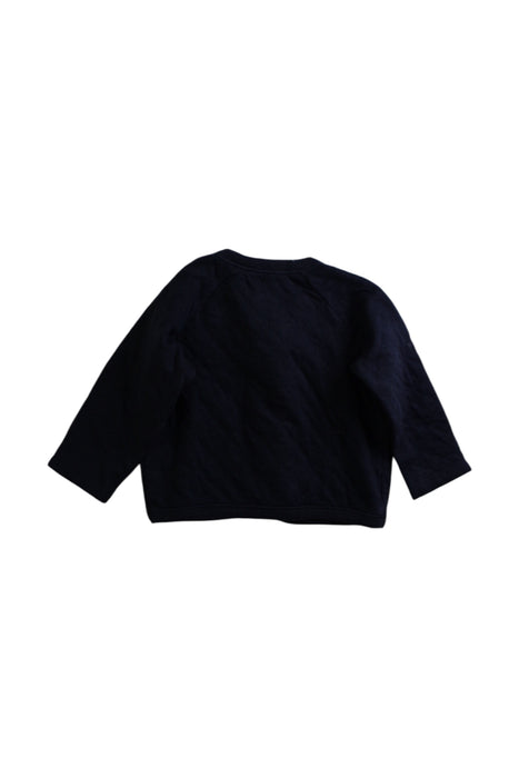 A Navy Cardigans from Petit Bateau in size 12-18M for neutral. (Back View)