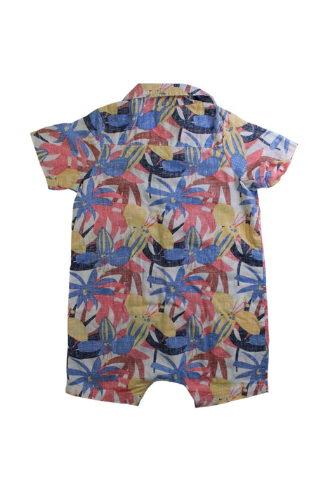 A Multicolour Short Sleeve Rompers from Seed in size 12-18M for boy. (Back View)
