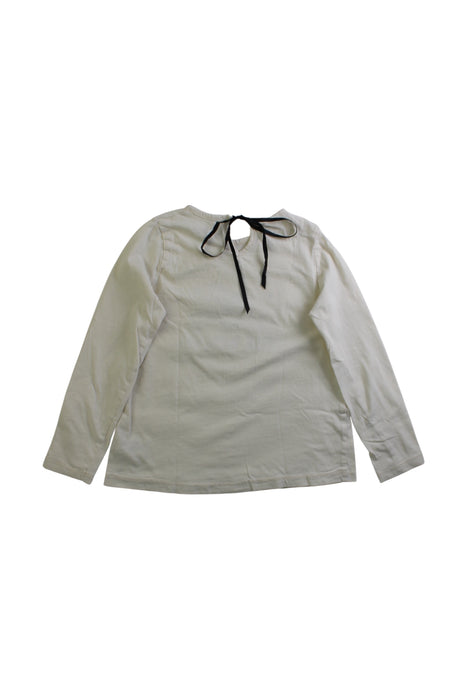 A White Long Sleeve Tops from Little Akiabara in size 6T for girl. (Back View)