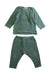 A Green Pants Sets from Bonpoint in size 6-12M for neutral. (Front View)