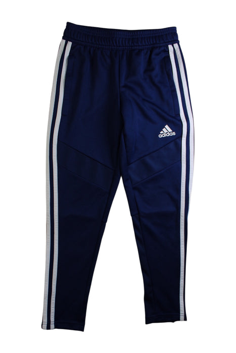 A Navy Active Pants from Adidas in size 7Y for boy. (Front View)