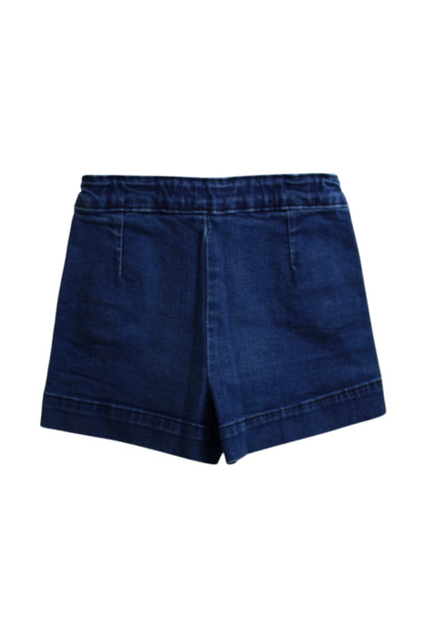 A Navy Shorts from Jacadi in size 4T for girl. (Back View)