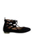 A Black Flats from Aquazzura in size 5T for girl. (Front View)