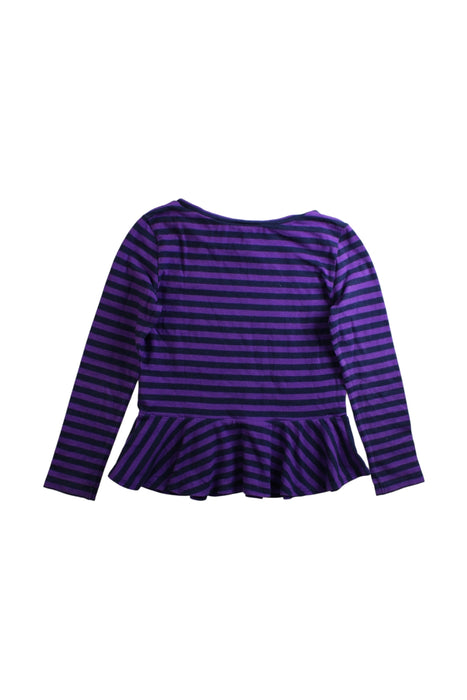 A Purple Long Sleeve Tops from Ralph Lauren in size 6T for girl. (Back View)