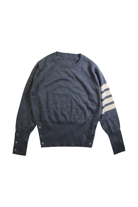A Navy Knit Sweaters from Thom Browne in size 4T for neutral. (Front View)