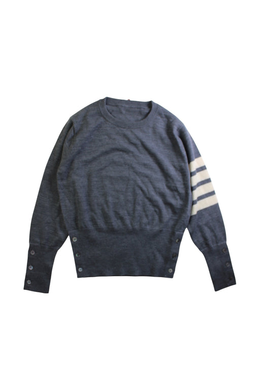 A Navy Knit Sweaters from Thom Browne in size 4T for neutral. (Front View)