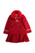 A Red Coats from Nicholas & Bears in size 3T for girl. (Front View)