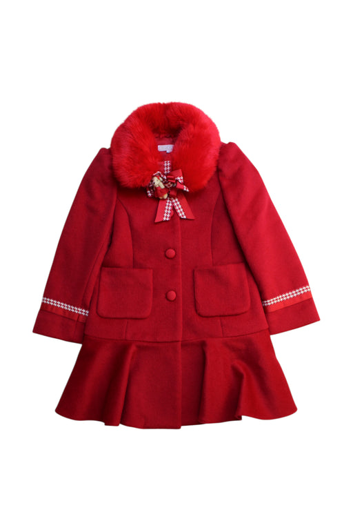 A Red Coats from Nicholas & Bears in size 3T for girl. (Front View)