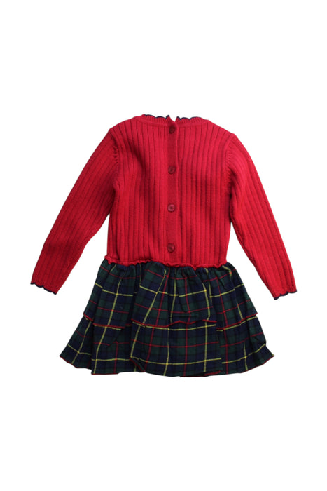 A Multicolour Sweater Dresses from Chickeeduck in size 3T for girl. (Back View)