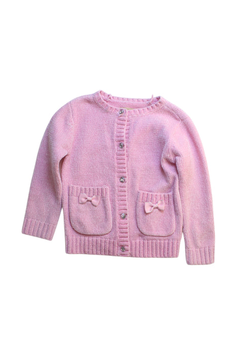A Pink Cardigans from Chickeeduck in size 4T for girl. (Front View)
