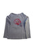A Grey Long Sleeve Tops from Petit Bateau in size 8Y for girl. (Front View)