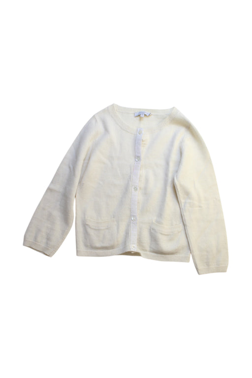 A Ivory Cardigans from Petite Lucette in size 5T for girl. (Front View)