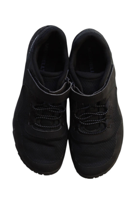 A Black Sneakers from Merrell in size 11Y for neutral. (Back View)