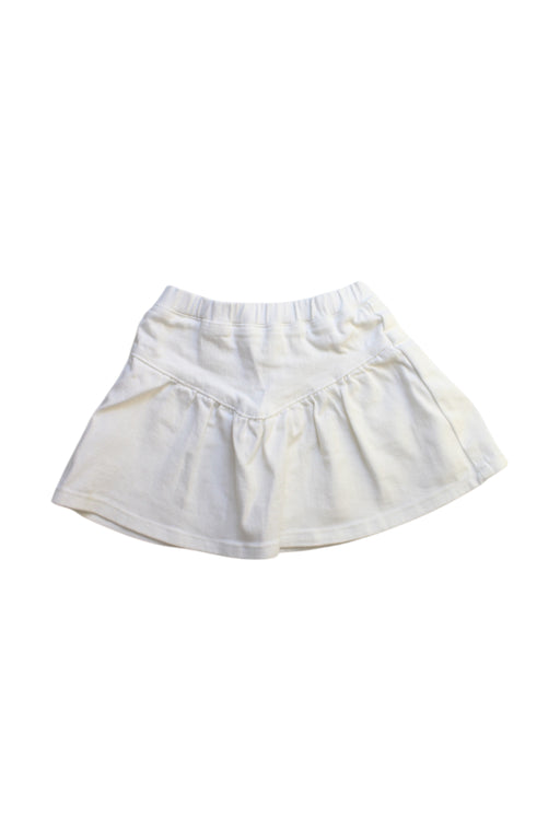 A White Short Skirts from Seed in size 7Y for girl. (Front View)
