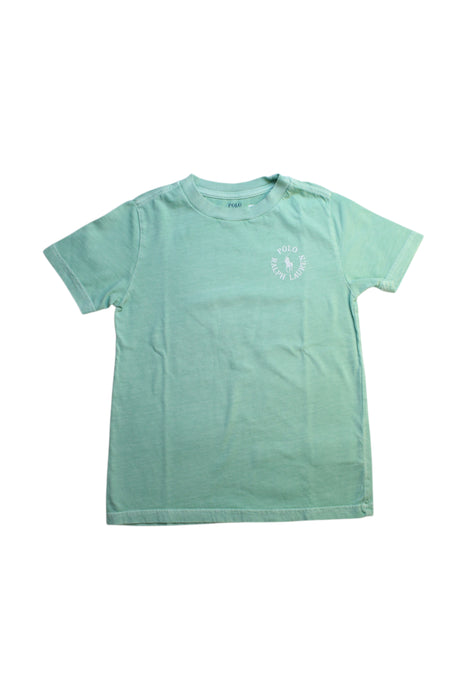 A Green Short Sleeve T Shirts from Polo Ralph Lauren in size 6T for boy. (Front View)