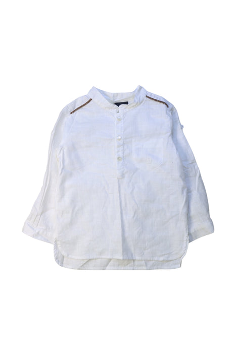 A White Long Sleeve Shirts from Fendi in size 12-18M for boy. (Front View)