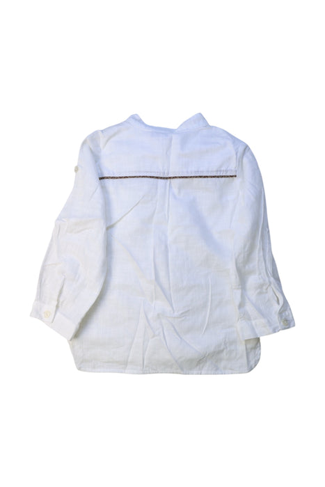 A White Long Sleeve Shirts from Fendi in size 12-18M for boy. (Back View)