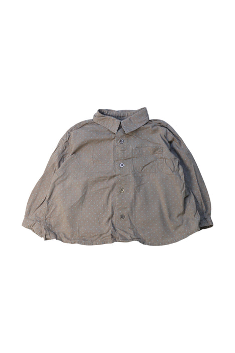 A Grey Long Sleeve Shirts from Bonpoint in size 6-12M for boy. (Front View)