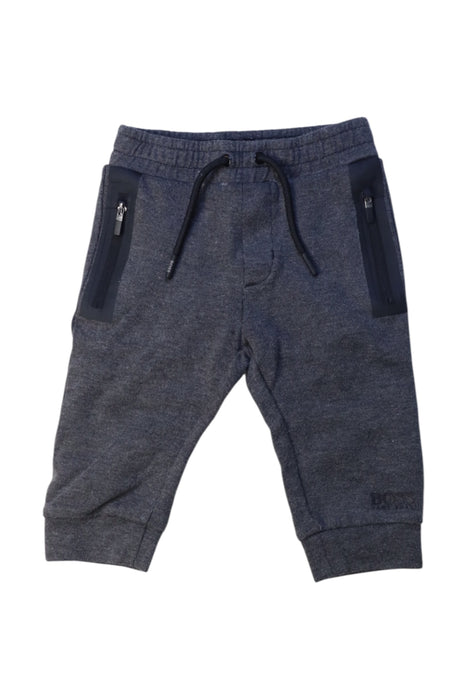 A Navy Sweatpants from Boss in size 6-12M for boy. (Front View)