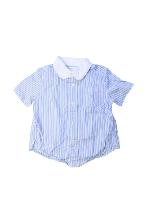 A Blue Short Sleeve Shirts from Ralph Lauren in size 12-18M for girl. (Front View)