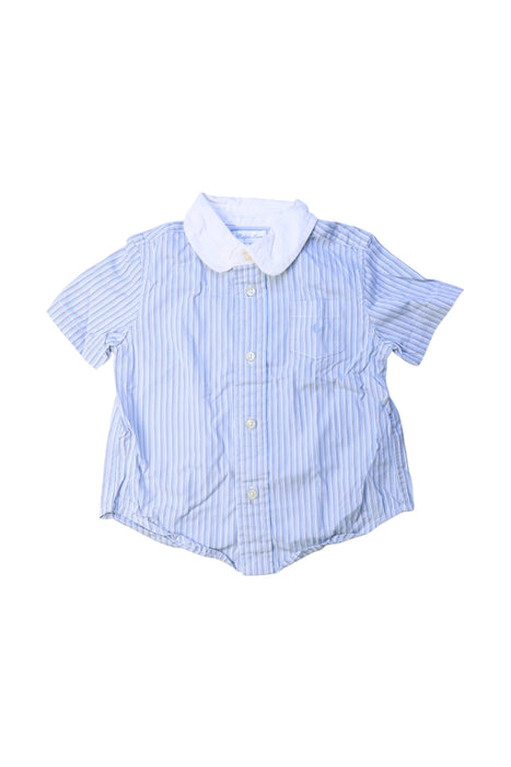 A Blue Short Sleeve Shirts from Ralph Lauren in size 12-18M for girl. (Front View)