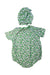 A Green Short Sleeve Rompers from Balabala in size 18-24M for girl. (Back View)