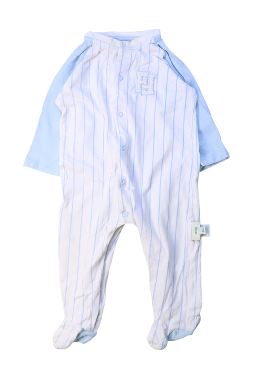 A White Onesies from Fendi in size 6-12M for girl. (Front View)