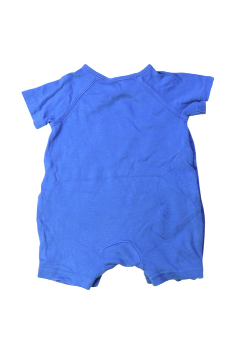 A Blue Short Sleeve Rompers from Mides in size 0-3M for boy. (Back View)