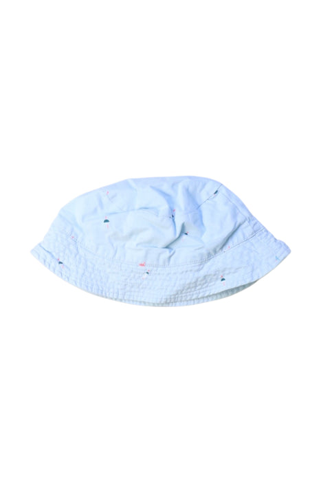 A Blue Sun Hats from Jacadi in size 6-12M for boy. (Back View)