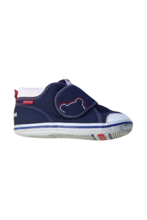 A Navy Sneakers from Miki House in size 3T for boy. (Front View)