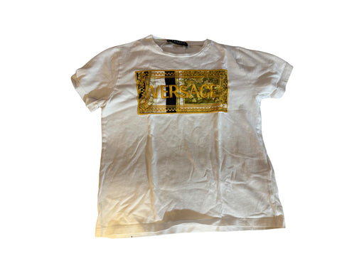 A White Short Sleeve T Shirts from Young Versace in size 8Y for neutral. (Front View)