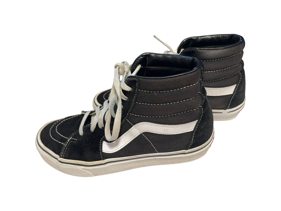 A Black Sneakers from Vans in size 13Y for neutral. (Front View)