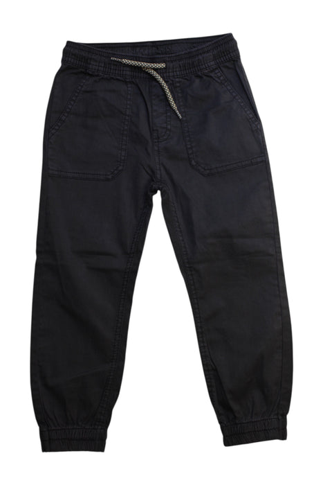 A Black Casual Pants from Mayoral in size 4T for boy. (Front View)