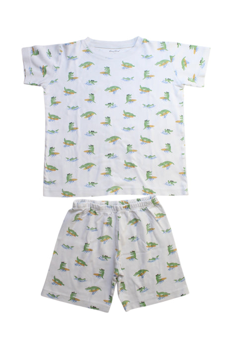 A White Pyjama Sets from Kissy Kissy in size 6T for boy. (Front View)