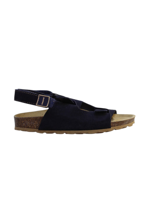 A Navy Sandals from Mayoral in size 6T for boy. (Front View)
