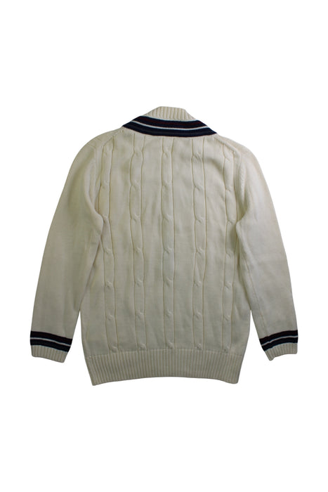 A Ivory Knit Sweaters from Kent & Curwen in size 10Y for boy. (Back View)