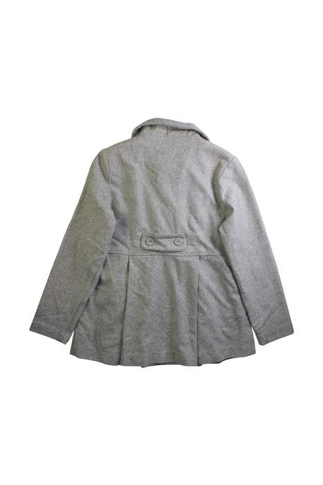 A Grey Coats from Chickeeduck in size 10Y for girl. (Back View)