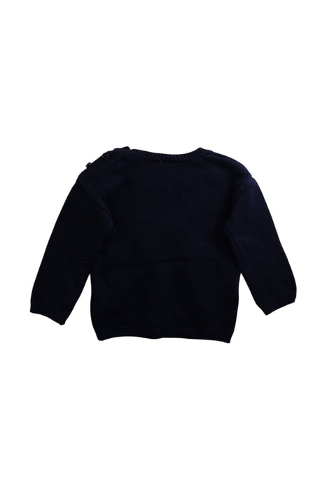 A Navy Knit Sweaters from Seed in size 12-18M for neutral. (Back View)
