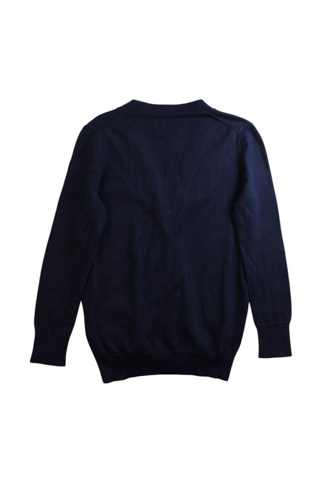 A Navy Cardigans from Polo Ralph Lauren in size 7Y for girl. (Back View)