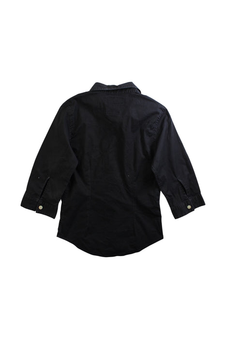 A Black Long Sleeve Shirts from Polo Ralph Lauren in size 7Y for girl. (Back View)